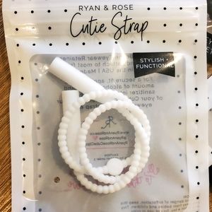 Ryan & Rose cutie strap silicone glass holder WHT